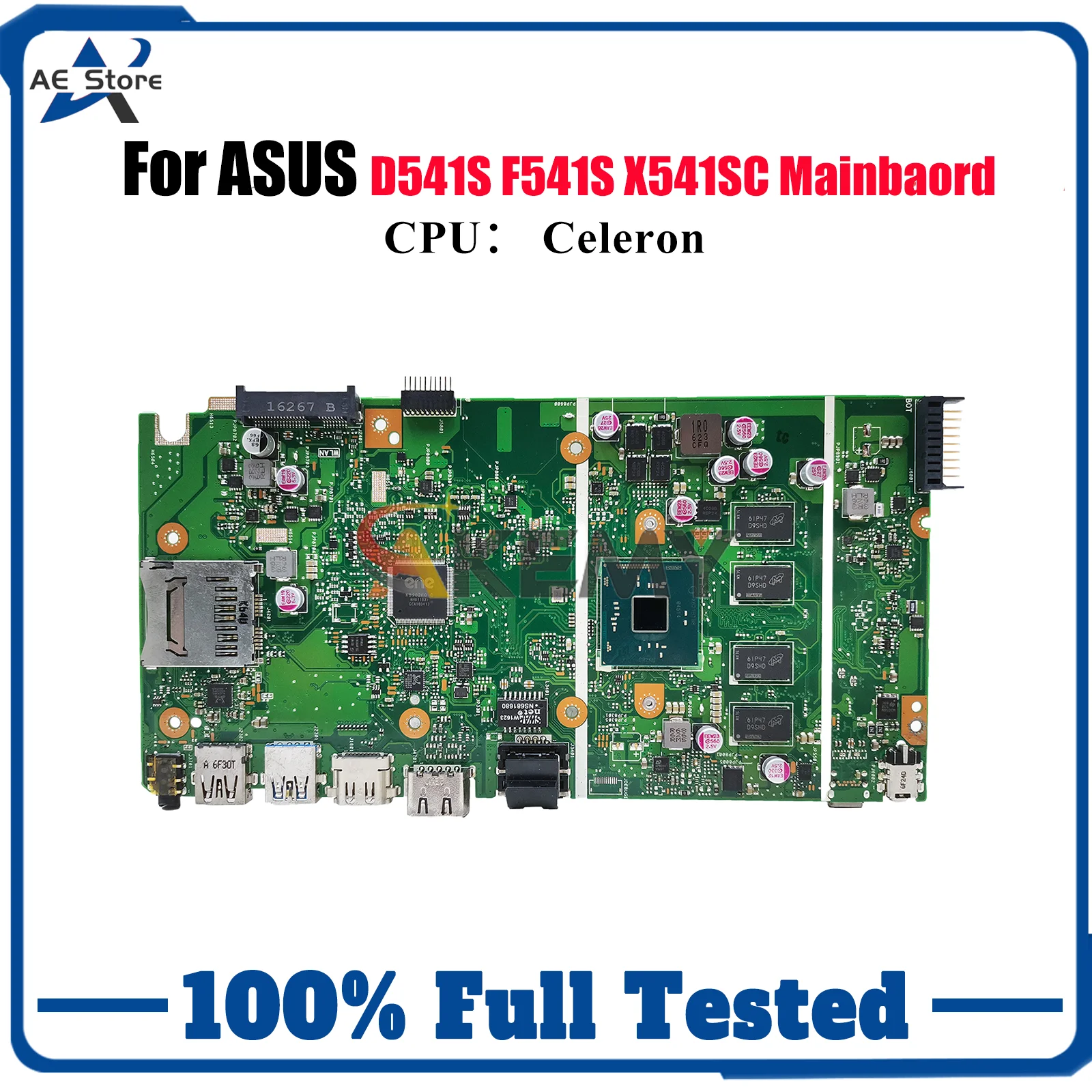

X541SA Laptop Motherboard For ASUS VivoBook F541S X541SA X541S D541S R541S X541SC A541S Notebook Mainboard With Celeron CPU stk