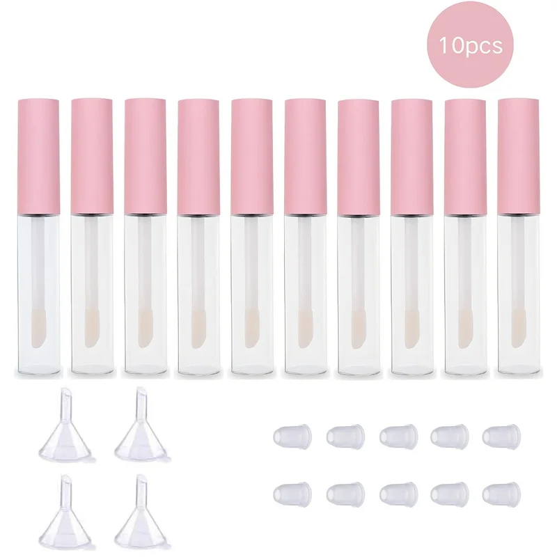 tubo-de-brilho-labial-rosa-de-5ml-10-pecas-recipiente-de-maquiagem-diy-reutilizavel-adequado-para-balsamo-labial-oleo-base-e-corretivo-sem-perfume