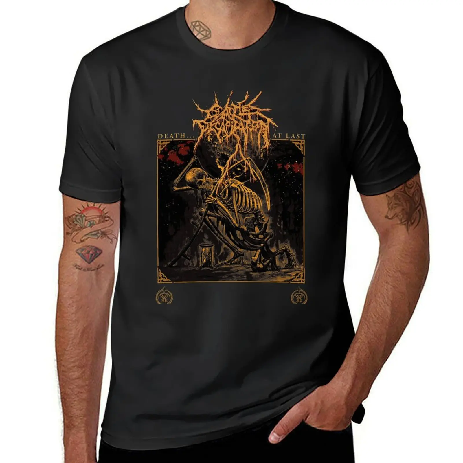 

death atlas tour T-Shirt summer clothes sports fans tops mens funny t shirts
