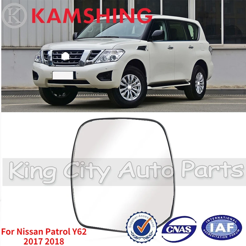 

CAPQX For Nissan Patrol Y62 2017 2018 Car Outer Rearview Mirror Glass Door Mirror Side Rear View Mirror Reverse Lens