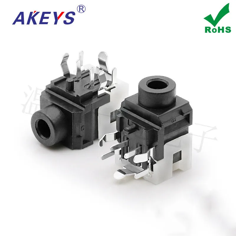10pcs PJ-335 Power Interface 3.5 Headphone Socket 7-pin Accessory 3 Fixed Pins 3.5MM Socket Female Base