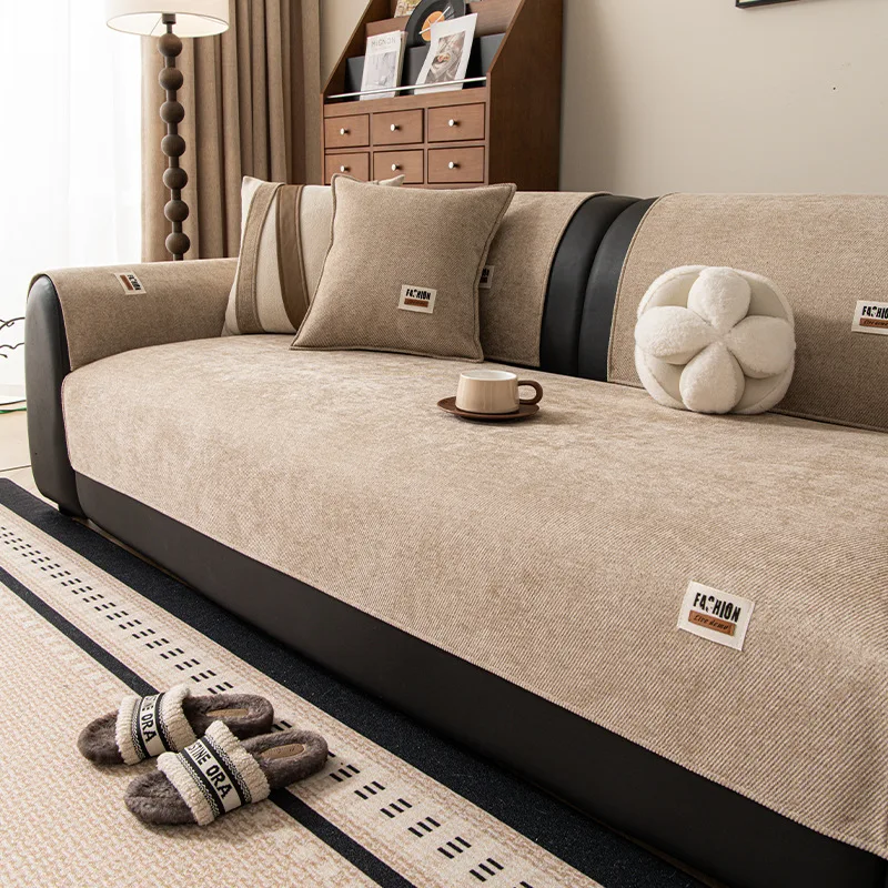 Chenier Sofa Cover Anti Slip Wear-Resistant Sofa Towel L Couch Slipcover Cloth Universal Furniture Protector Living Room Decor