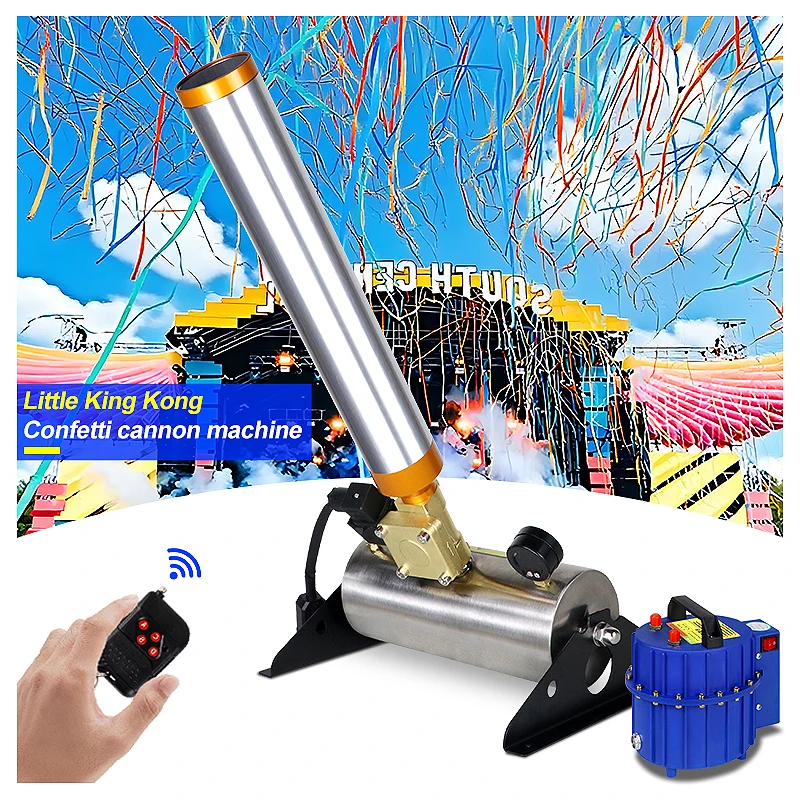 

Electronic Remote Control Colorful Confetti Machine for Party Gender Reveal Smoke Electric Confetti Cannon Machine