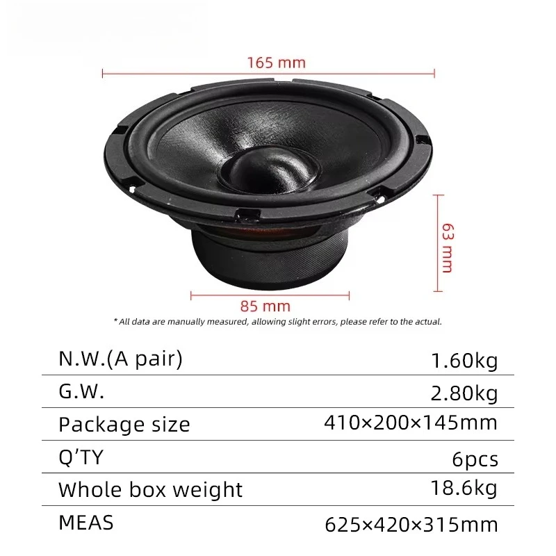 China Manufacture Wholesale 6.5 Inch Subwoofer Speaker High Quality  Car Component Speaker System view 6