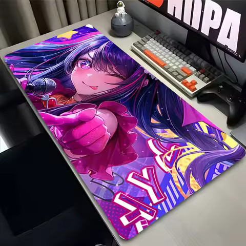 Mouse Pad PC Non Slip Rubber Cute Mousepad Laptop Gamer Cabinet Keyboard Pad Oshi No Ko Office Computer Gaming Desk Mouse Mat