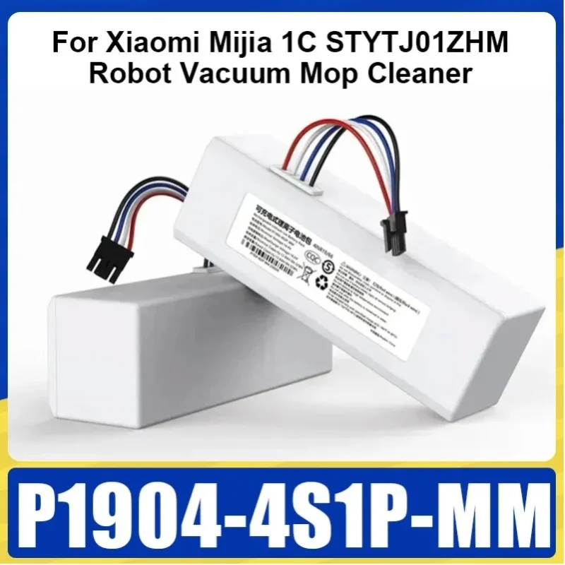 14,4V P1904-4S1P-MM Akku für Xiaomi Mijia 1C STYTJ01ZHM Roboter-Staubsauger 12800mAh Ersatzakku Zubehör
