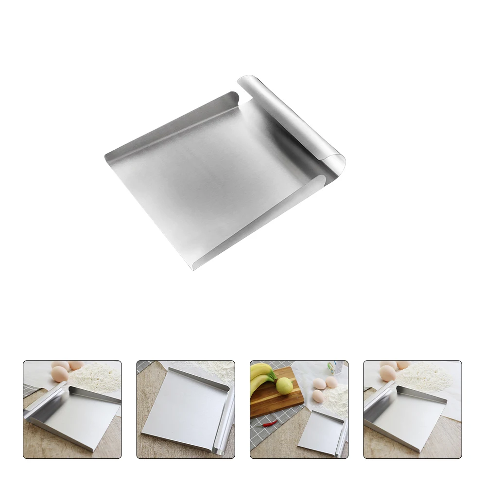 

2pcs Stainless Steel Food Shovels Grain Ice Cube Flour Scoops For Kitchen Home Restaurant Multipurpose Household Bean
