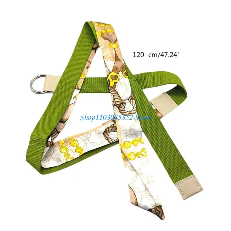 حزام الخصر وشاح الحرير المرقعة للسيدات لفستان الجينز حزام طول قابل للتعديل