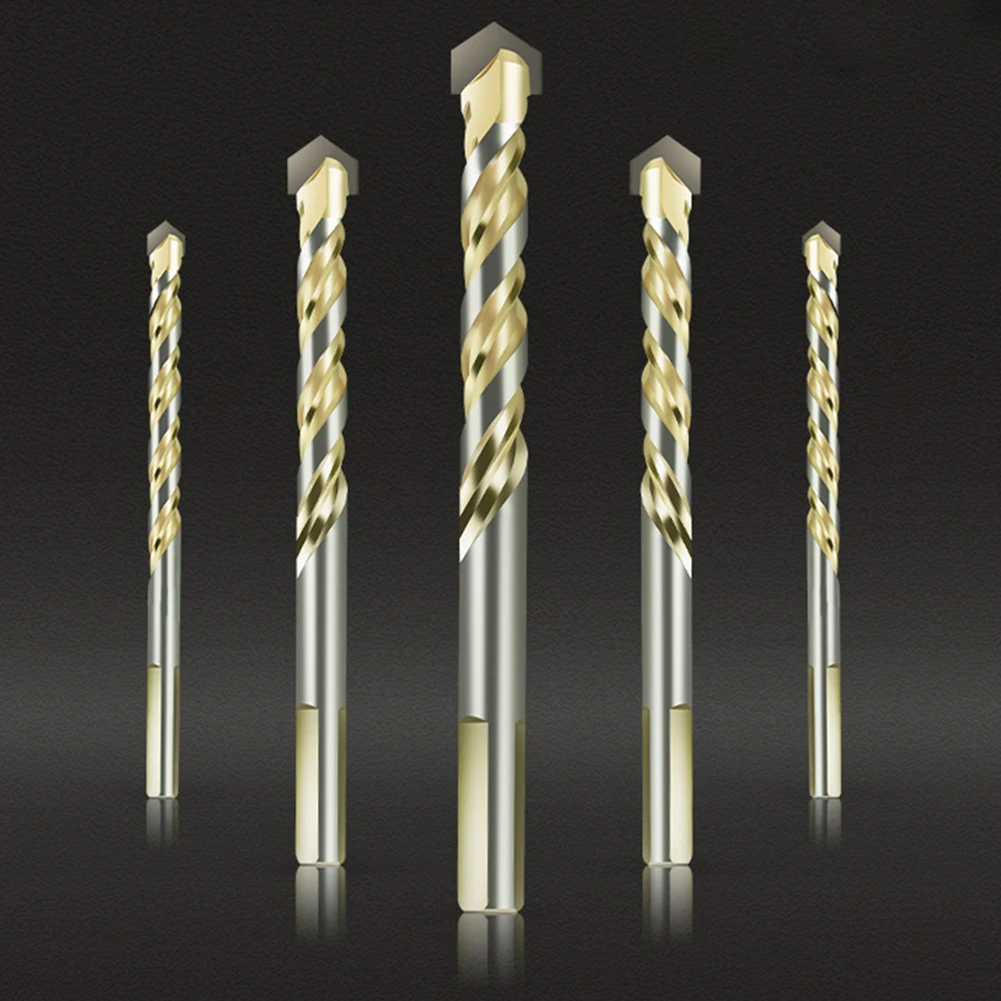 

Precise Carbide Drill Bit for Accurate Drilling in For Ceramic Tile Wood Metal Concrete 1pc Triangle Handle 5/6/8/10/12mm