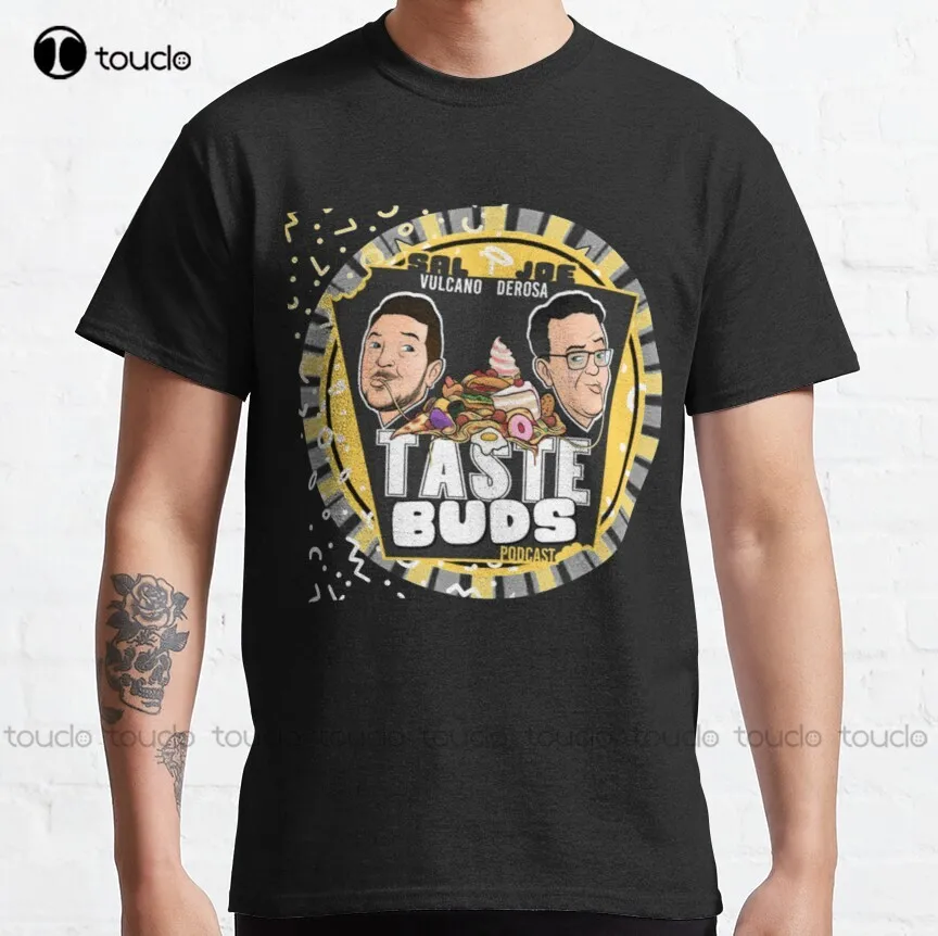 Taste Buds Podcast Classic T-Shirt Men Shirt High Quality Cute Elegant Lovely Kawaii Cartoon Sweet Harajuku Cotton Tee Shirts