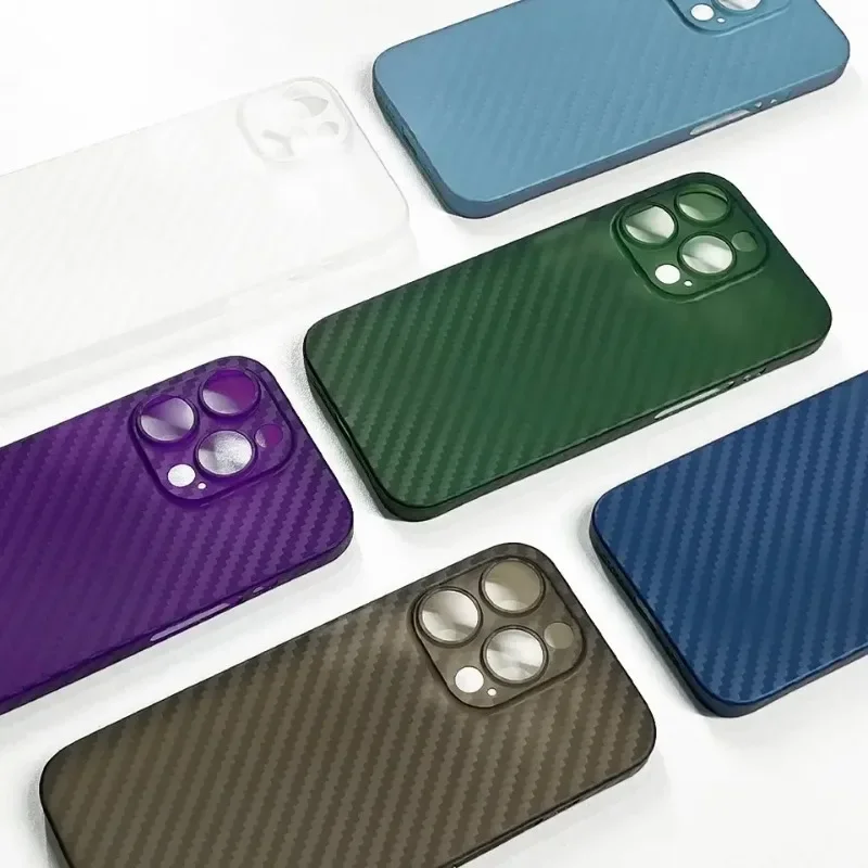 Factory Wholesale Biodegradable Recyclable Pp Carbon Fiber Phone Case Cover Cases For Iphone 11 12 13 14 15 Plus Pro Max