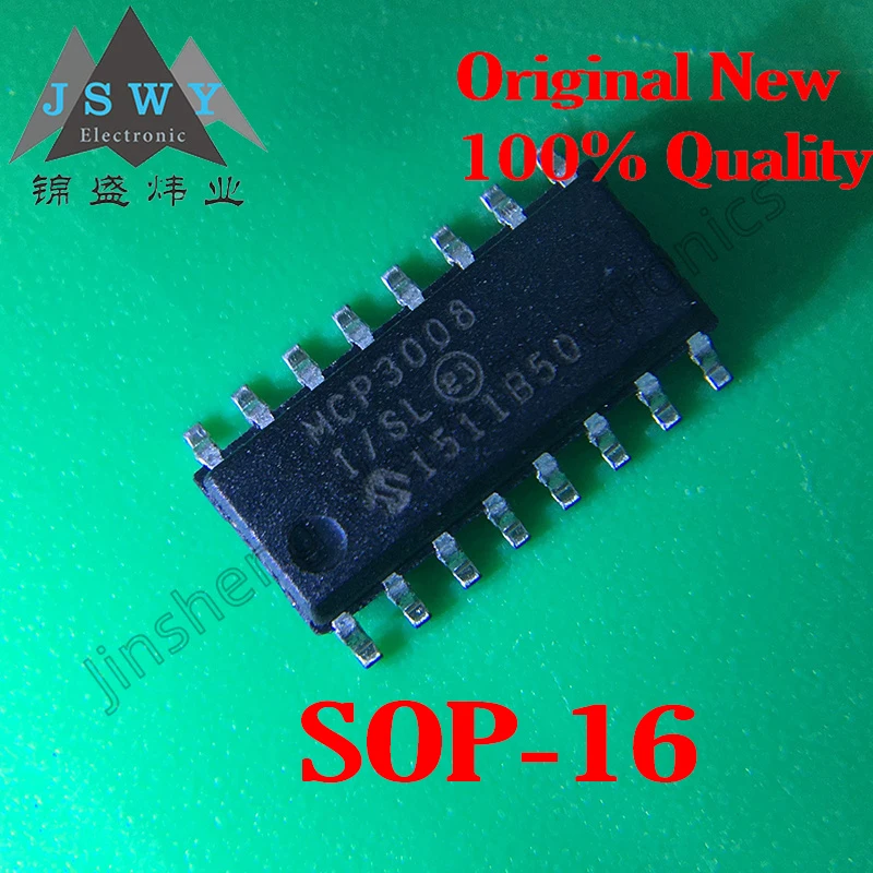 5~30PCS MCP3008-I/SL MCP3008 SOP14 MCP3008-I/P DIP-16 Integrated Circuit Chip IC 100% brand new and genuine Free Shipping