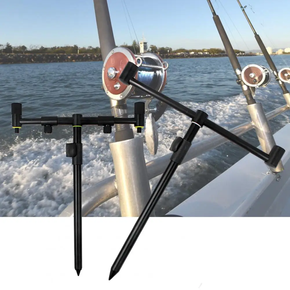 Crossbar Holder  Telescopic   Fishing Sea Rod Holder Fishing Bait Alert Sea Rod Cross Bar Bracket