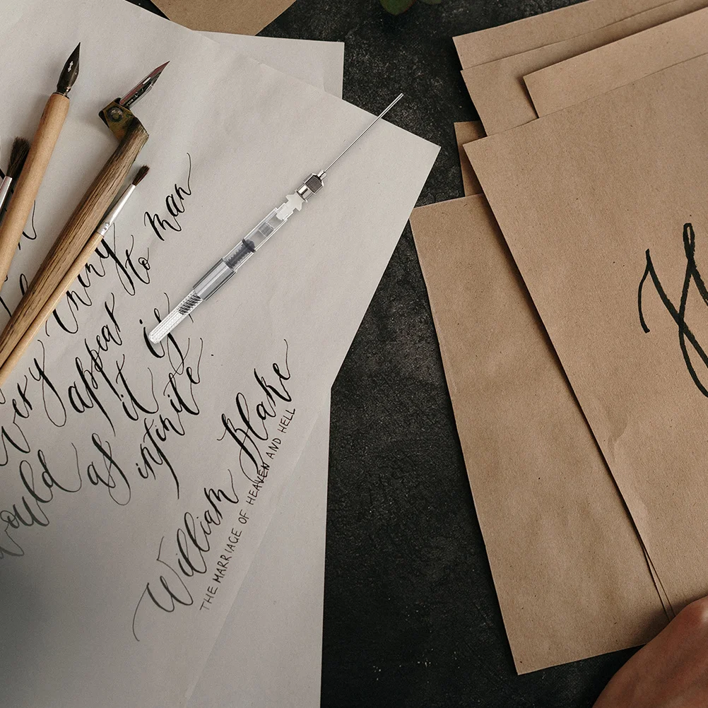 

6 шт., шприц для чернил, устройство для авторучки, вспомогательный инструмент для чернил, канцелярские принадлежности для студентов, поглотитель чернил, игольчатый наконечник, заполнение ручки