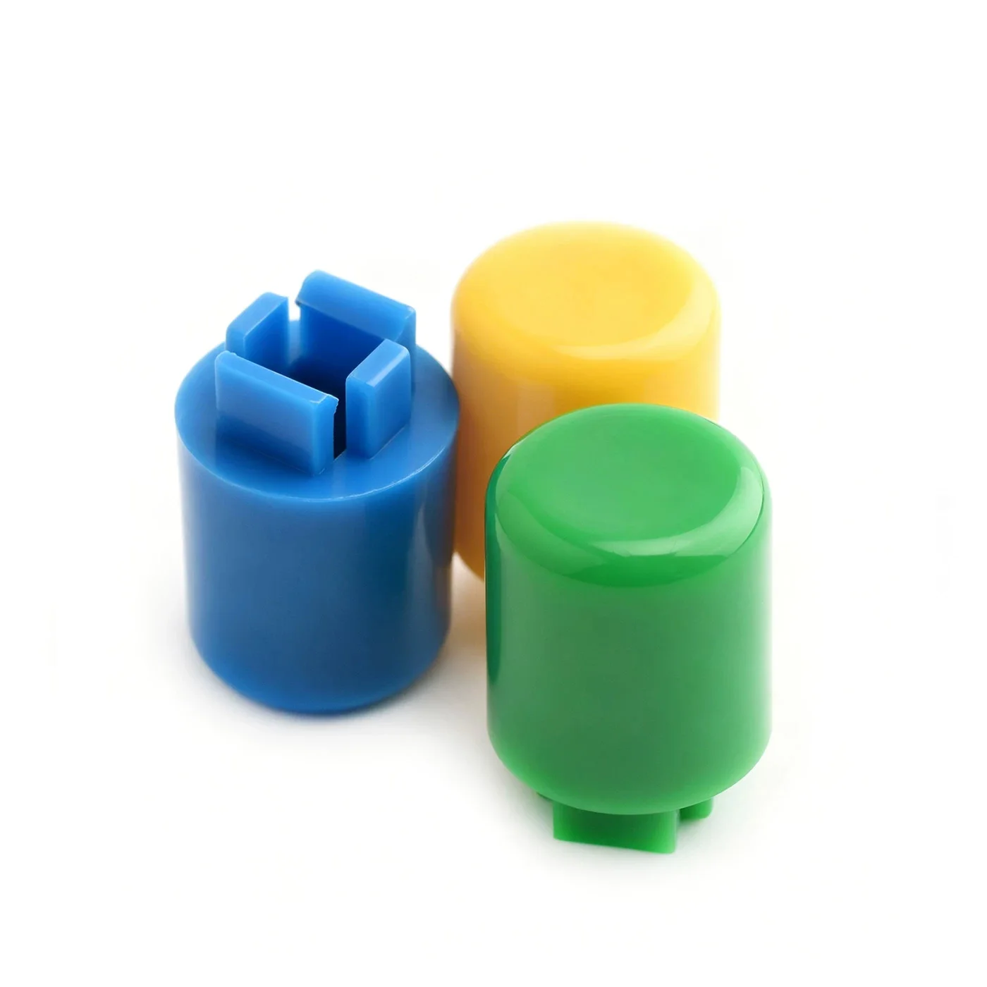 A21 Tact Switch Keycap, Cylindrical, 12×12×7.3, Square Head Button, Size:8.9*12.8H