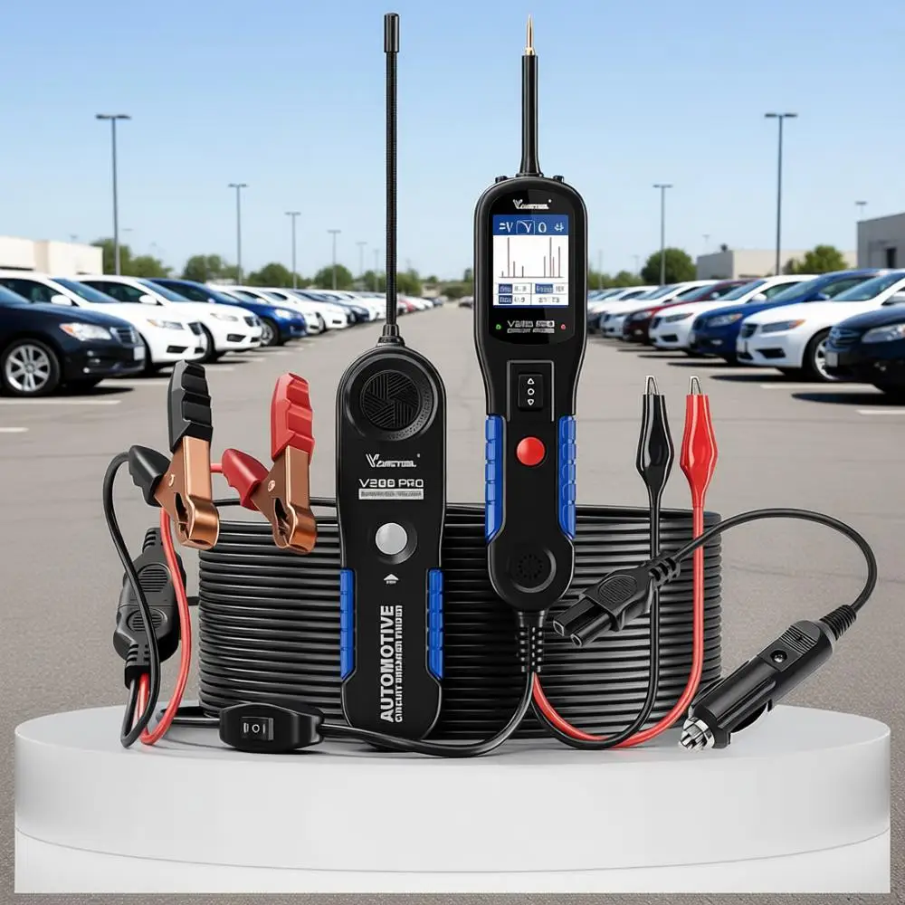 Automotive Power Circuit Probe Tester, 12/24V Electrical Open Short Circuit Indicator, Wire Tracer, AC/DC Trailer Relay Test for