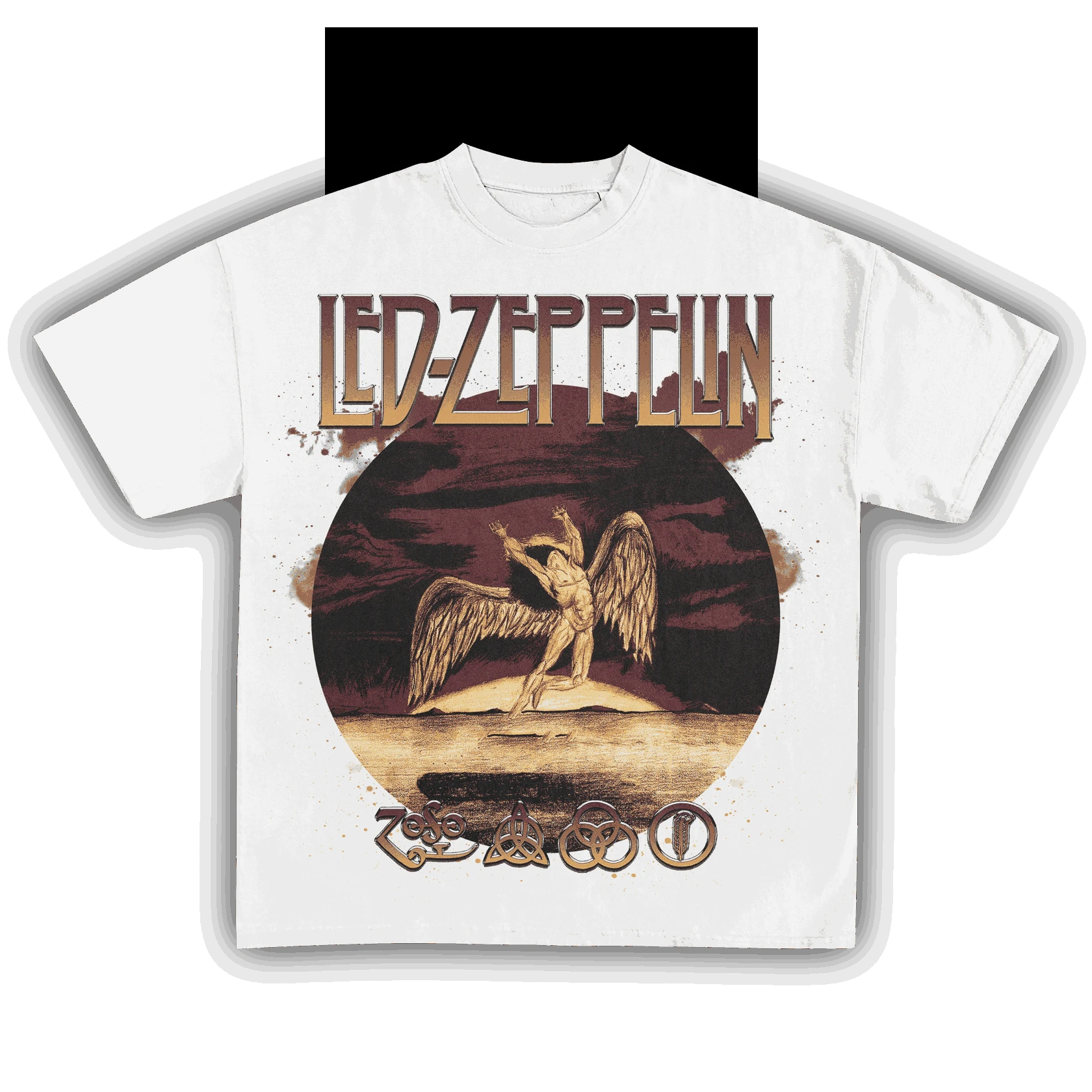 Led Zeppelin Casual T-Shirt Cotton Graphic Oversized Unisex T-shirt Streetwear Trendy Cotton New Model Short Sleeves hot product