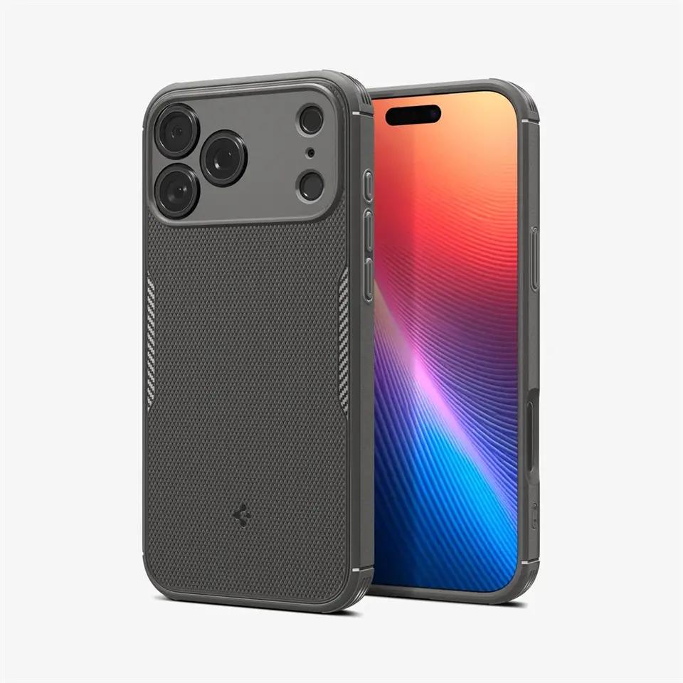 غطاء Spigen Rugged Armor MagFit متوافق مع Magsafe لهاتف iPhone 17 Pro Max و17 Air، غطاء مغناطيسي شحن لاسلكي مقاوم للصدمات ومطفي - 2