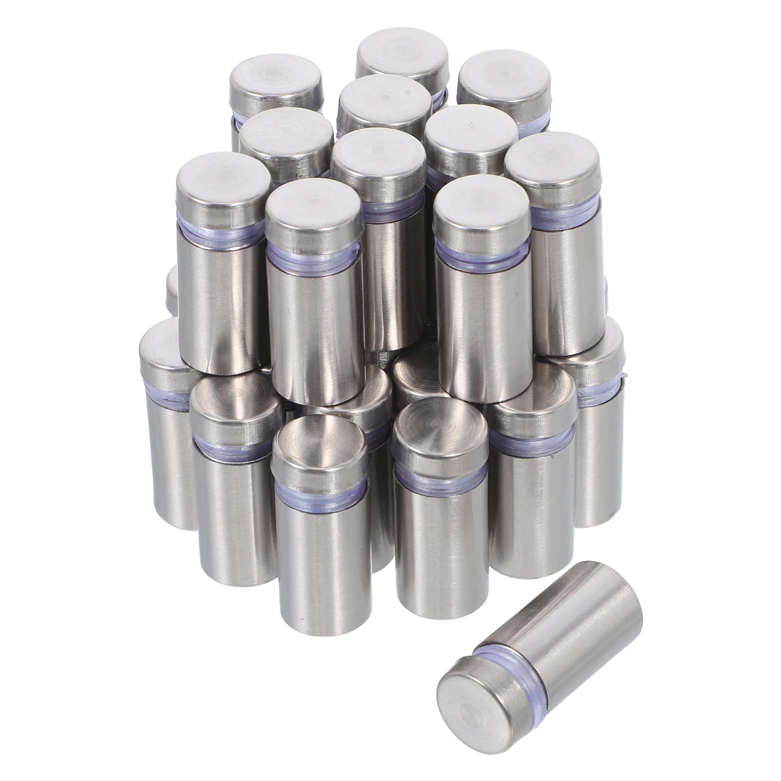 

32Pcs Stainless Steel Standoff Advertising Screws Longlasting Wall Mount Hardware for Signage Glass Board Picture Frame Display