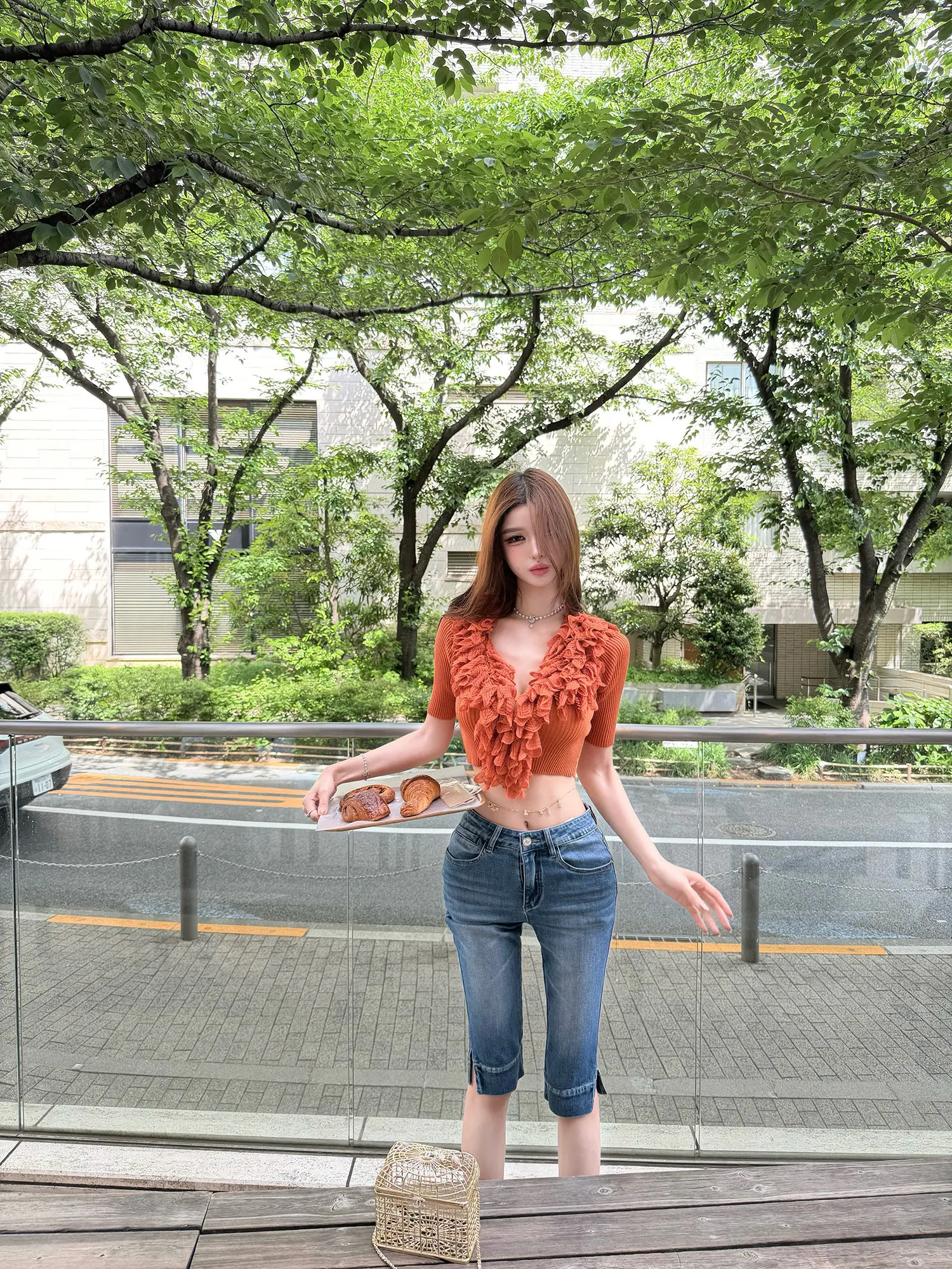 Capri Jeans Ch1oe7k 7/8 Length Slimming Leg Shaping Booty Enhancing High Elasticity Cotton Blend Ladies Jeans Summer 2026