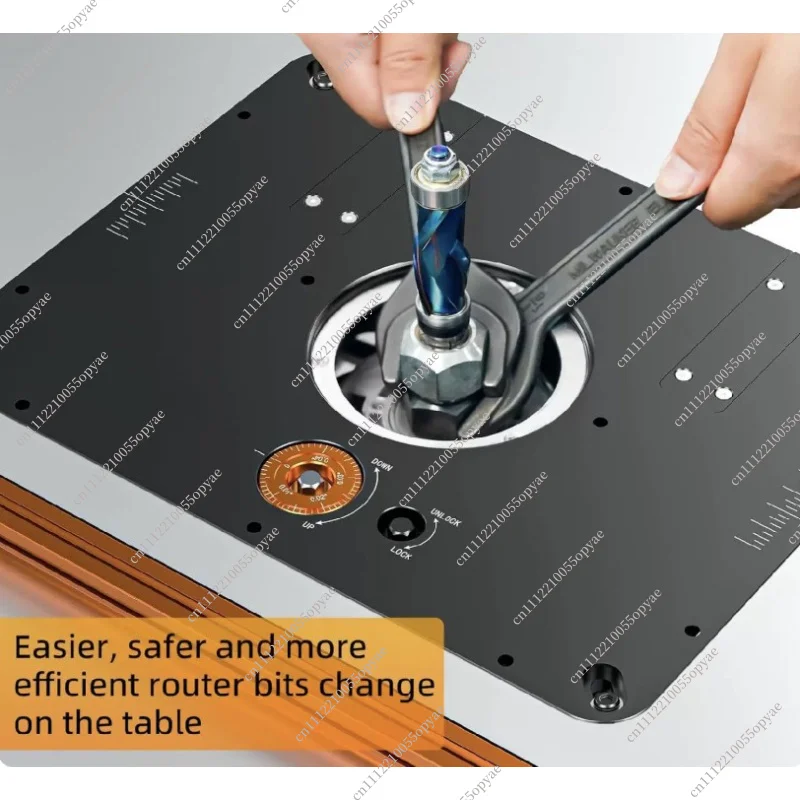 Router Lift Table Adjustable Woodworking Router Lifter for 6.5cm to 10.7cm Diameter Trim Routers