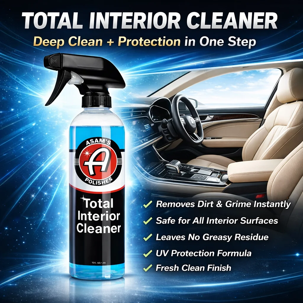 Interior Detailer Spray 16 OZ – Car Cleaning Solution for Dash, Door Panels & Seats – Non-Greasy, Streak-Free Shine & Protection