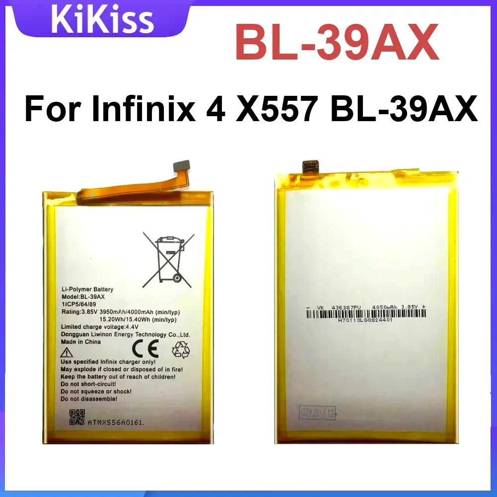 

Литий-ионный аккумулятор BL-39AX для Infinix 4X557 BL-39AX