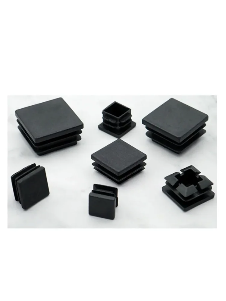 Bouchons de tuyaux carrés en plastique, protection des pieds de meubles, coussinets de pieds de chaise, protection des pieds de meubles, coussinets de pieds de chaise
