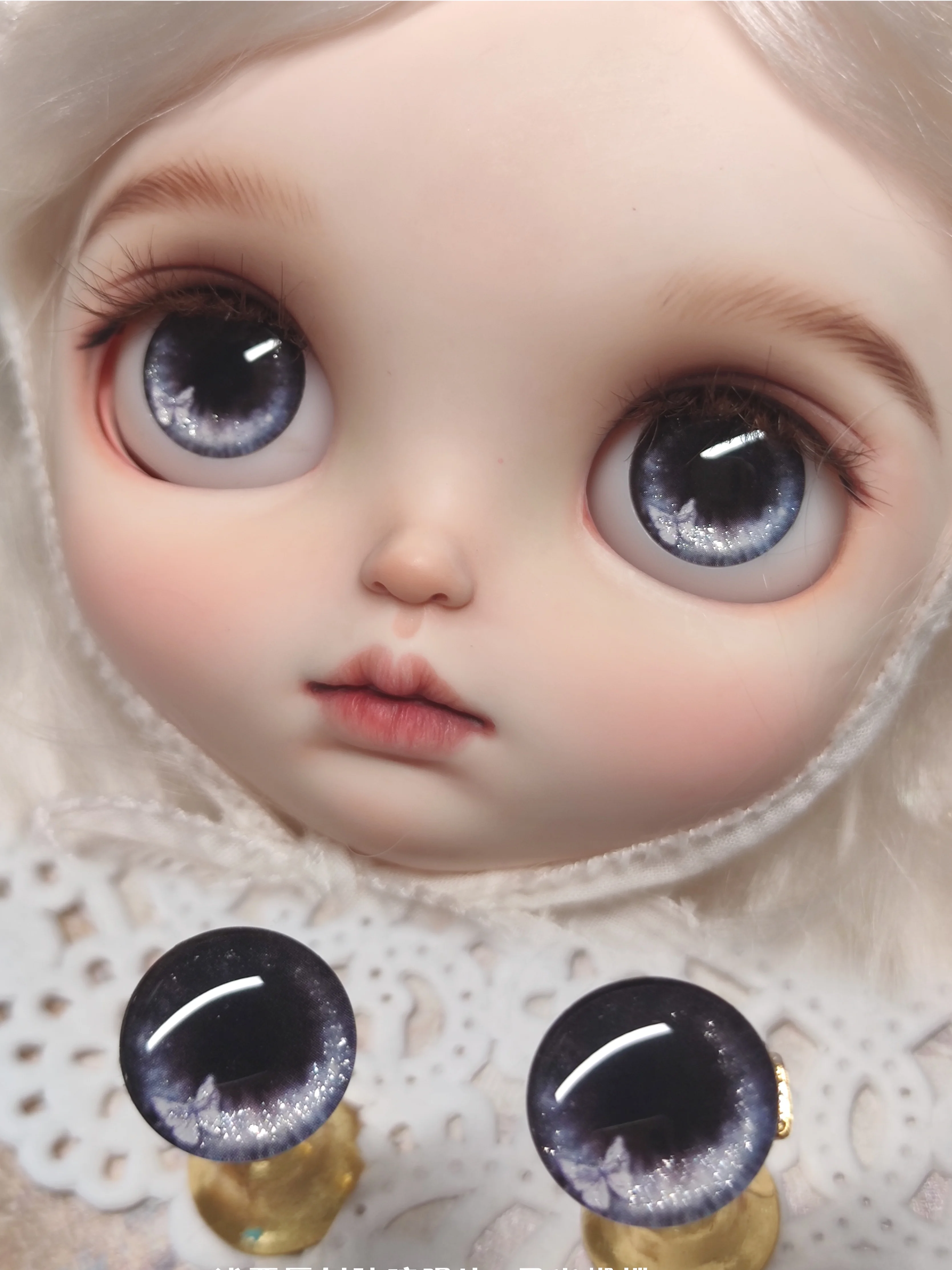 Olhos para brinquedos bjd blyth boneca acessórios borboleta olho bonito pedaço olhos para bonecas artesanato para bjd bonecas peças