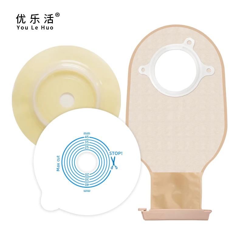 Bag-making two-piece chassis, anus cover, fecal leakage bag, disposable nursing supplies, two-piece fecal ostomy bag, Youluohuo
