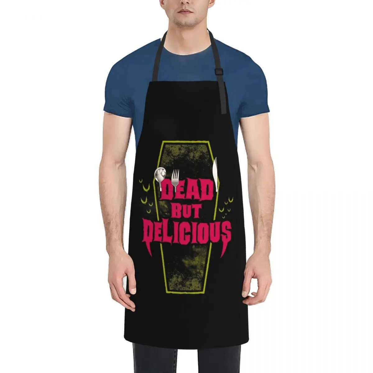 

Dead but Delicious - Funny Goth Vampire Quote Apron waiter Kitchen Kawaii Accessories esthetician Apron