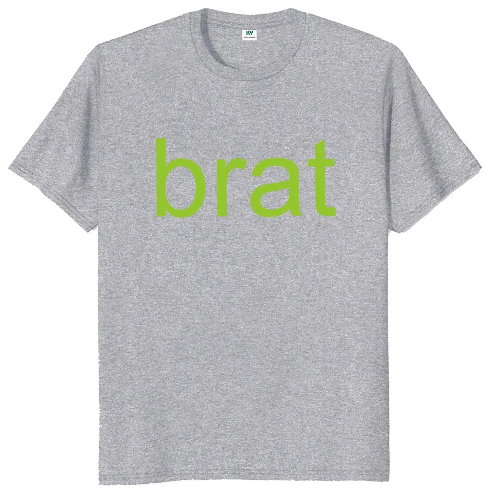 T-shirt Brat en coton décontracté unisexe, humoristique et doux, avec motif Slang Pop Music GérY2k, taille EU, Y-100%