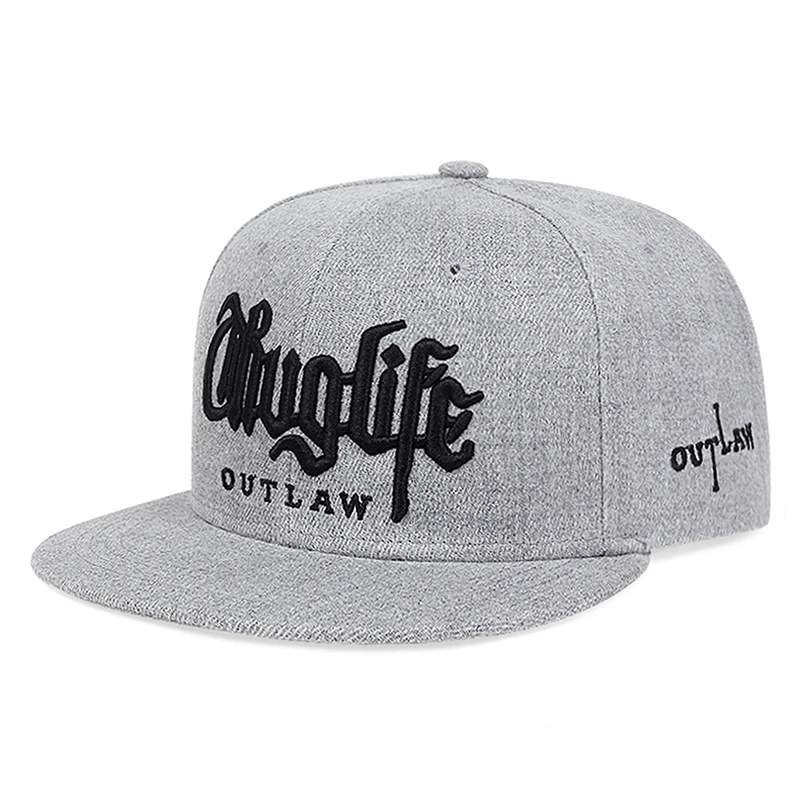 2026 New Flat Edge Hat Riot LIFE Embroidered Baseball Hat Outdoor Daily Commuting Decorative Hat Sunshade Hat Unisex Hip Hop Hat - view 5