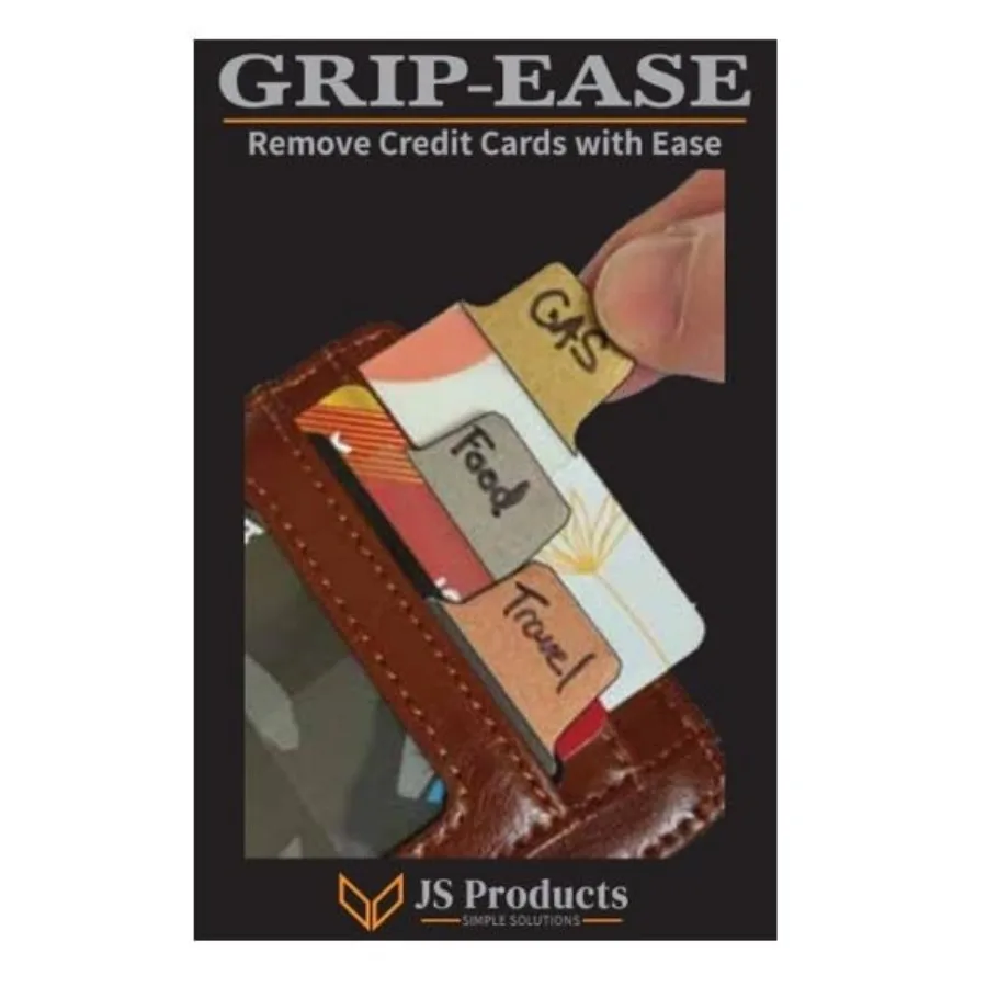 

Credit Card Pull Tabs. GRIP-EASE by JS Products. Made in the USA