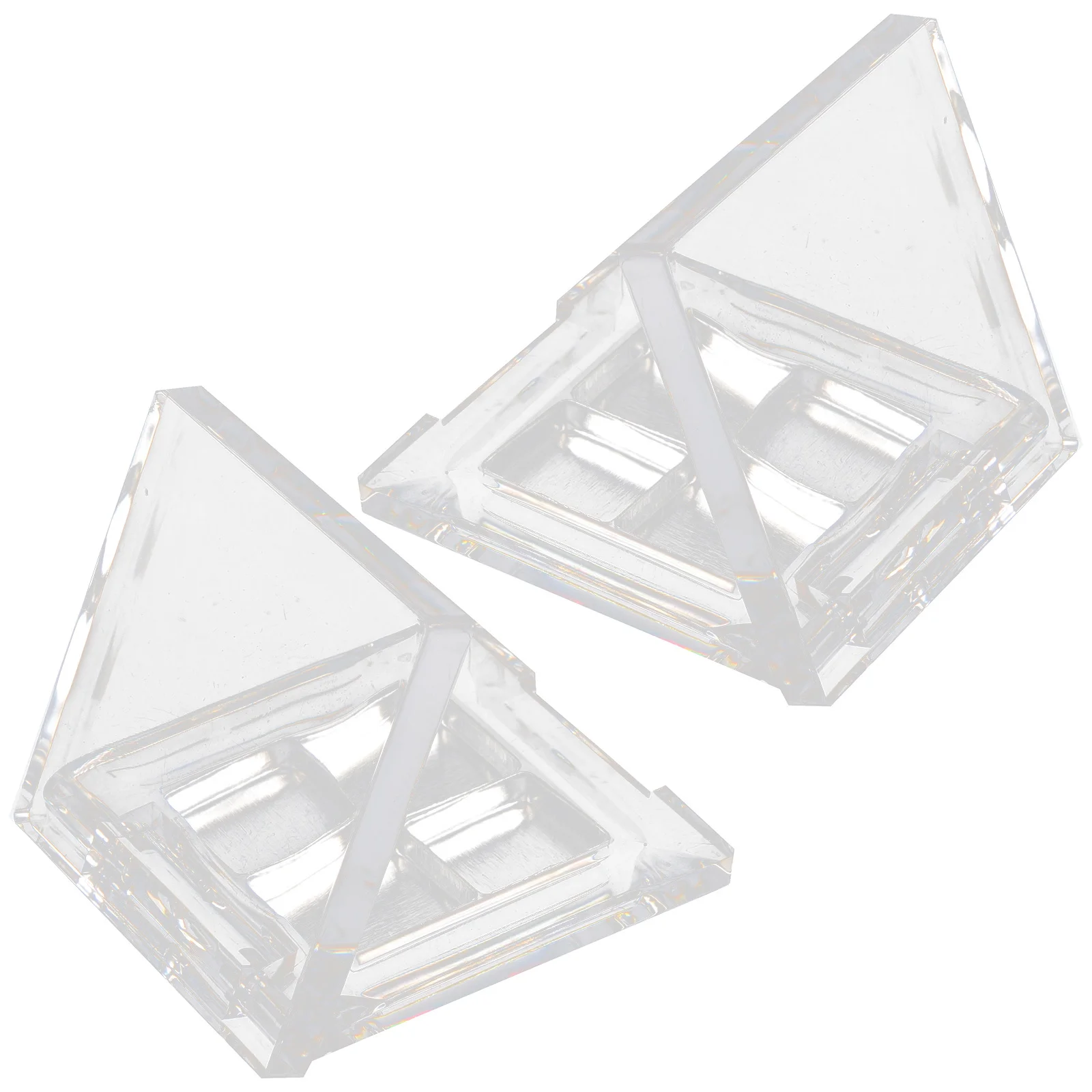 

2Sets Empty Eyeshadow Palette Portable Square Compact DIY Makeup Container Small Eyeshadow Pan Blusher Holder Lightweight Case