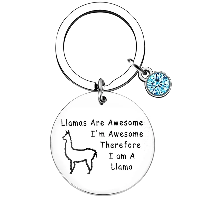 Hot Funny Llamas Lover Gifts Key Chain Ring Llamas Are Awesome keychains pendant alpaca Gift