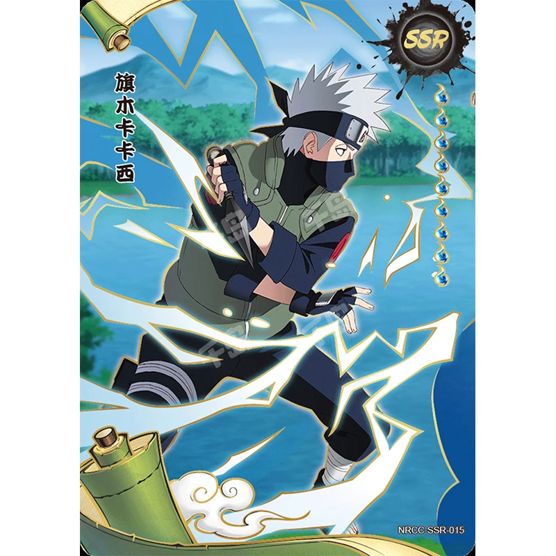 Kayou Naruto Ssr Series Uchiha Itachi Uzumaki Naruto Anime Character Bronzing Rare Game Collection Flash Card Toy Christmas Gift