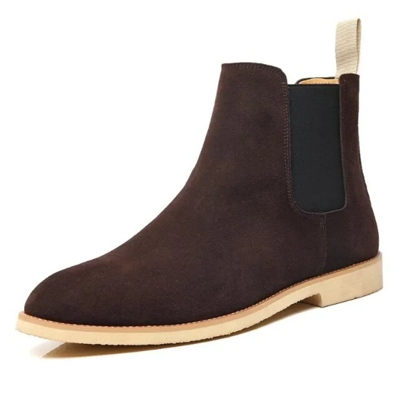 2025 Fashion Designer Chelsea Boots Men Pointed Comfortable Dress Boot Slip On Cheap Women Men Casual Suede Shoes Zapatos Hombre