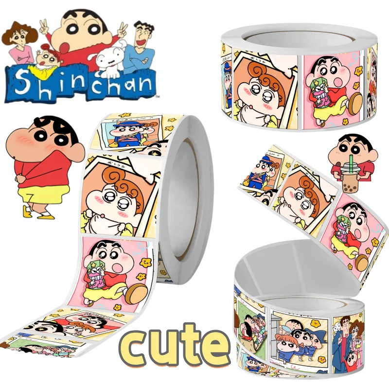 Crayon Shin-chan sticker cute cartoon high appearance value fashionable portable student notebook decoration Shin-chan sticker