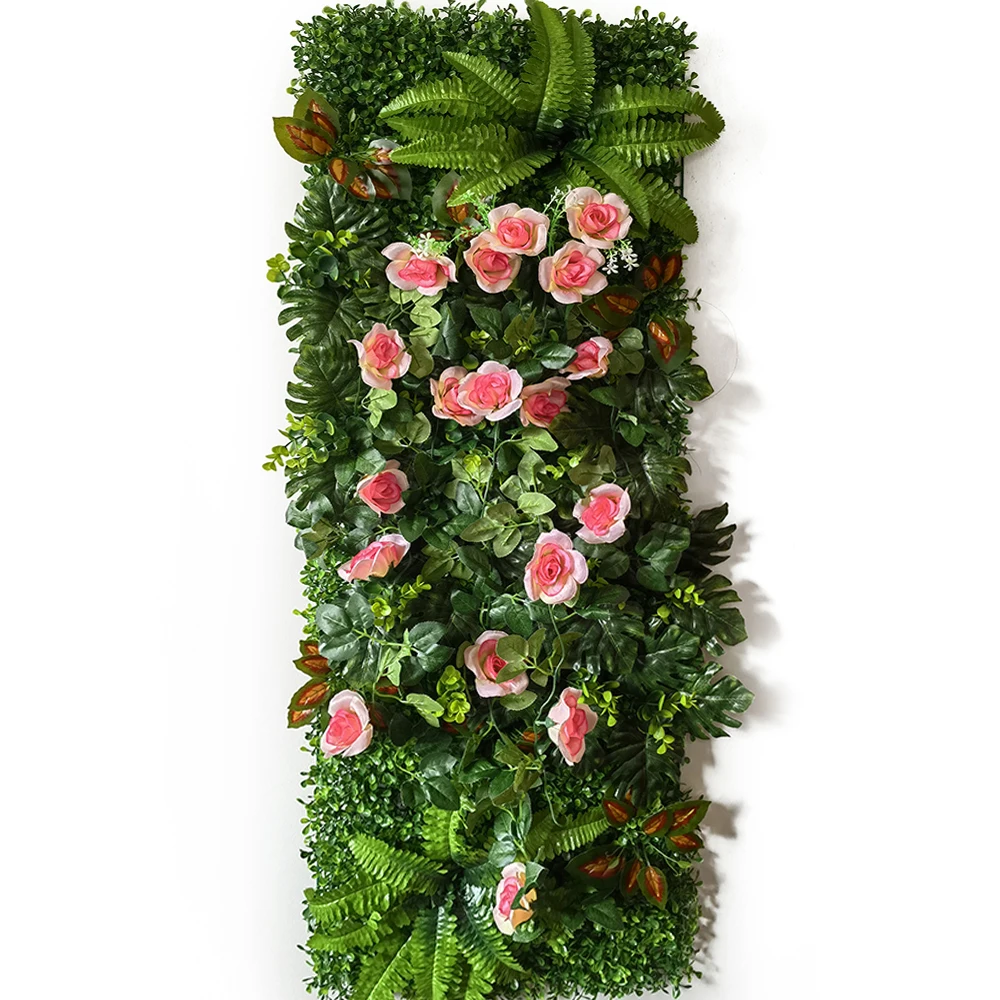 120cm * 40cm Hochzeits feier Haupt dekoration künstliche Pflanze Rasen Panel Wand für Wohnzimmer Hintergrund Spleißen dekorativ – Detail 15