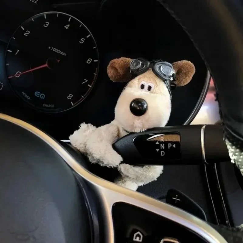Car Wiper Rod Decoration Figure Plush Puppy Turn Signal Switch Ornament Automotive Interior Accessories Door Handle Decoration image 4