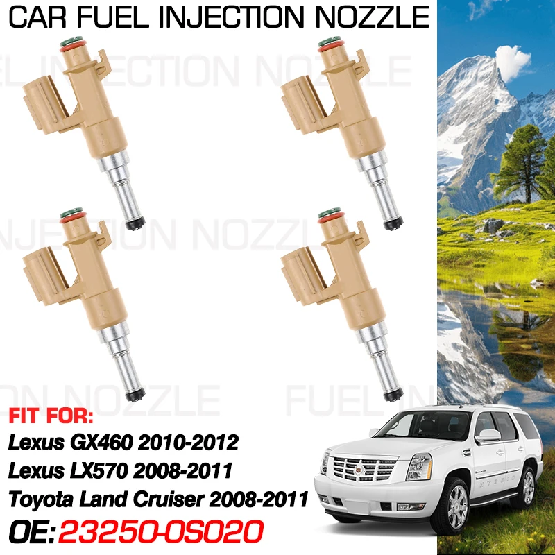 23250-0S020 for Lexus GX 460 Toyota Land Cruiser Prado J150 2010-2012 Lexus LX 570 2008-2011 Car Fuel Injectors Nozzle Injection