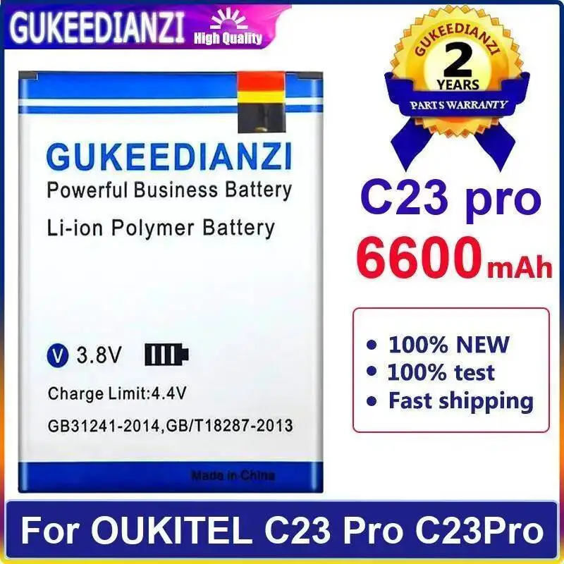 

For Oukitel C23 Pro Mobile Phone Battery 6600Mah High-Capacity