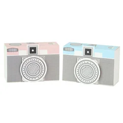 25/50PCS Portable Camera Shape Candy Box Chocolate Treat Paper Box for Guests Baby Shower Wedding Party Gift Box Favor Supplies