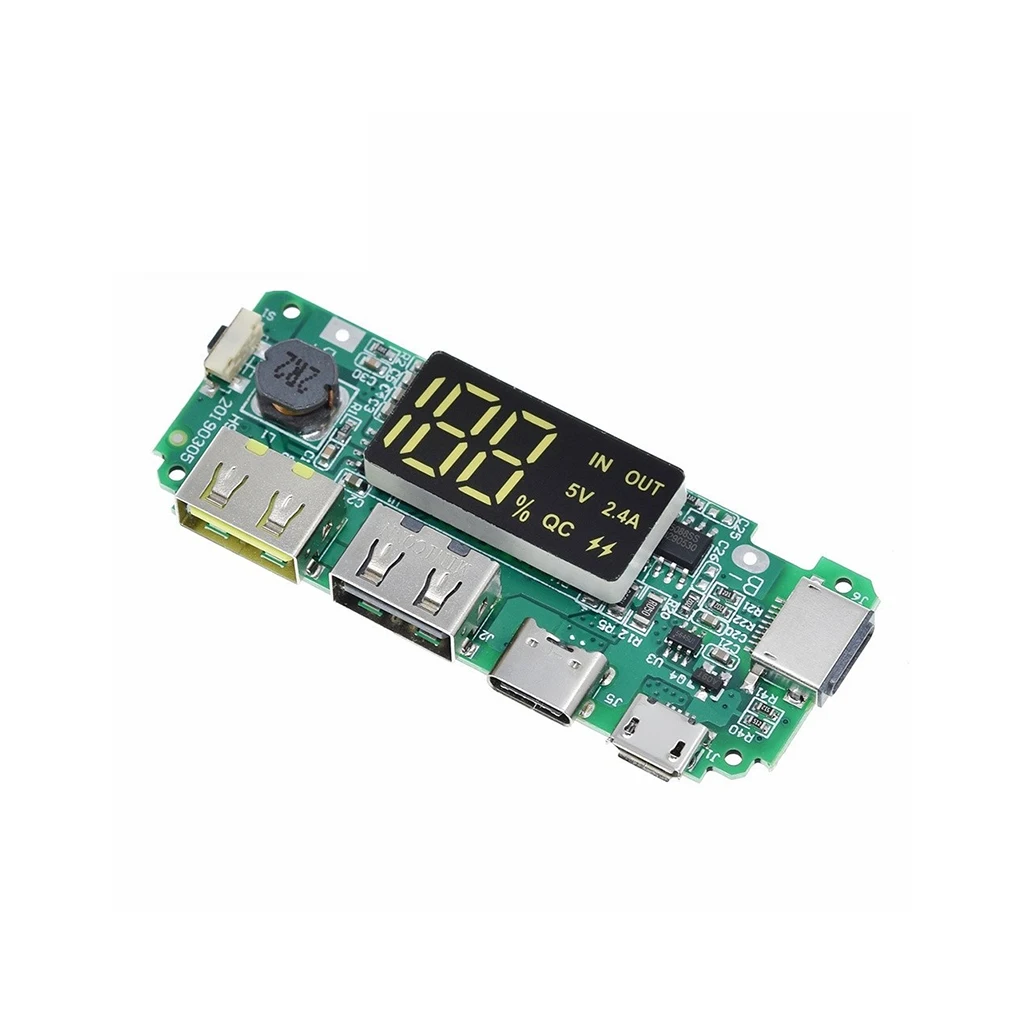 Charging Module Power Bank Board Circuit Protection Dual USB Mobile Useful Tools Supplies Self-Assembly Protect Modules