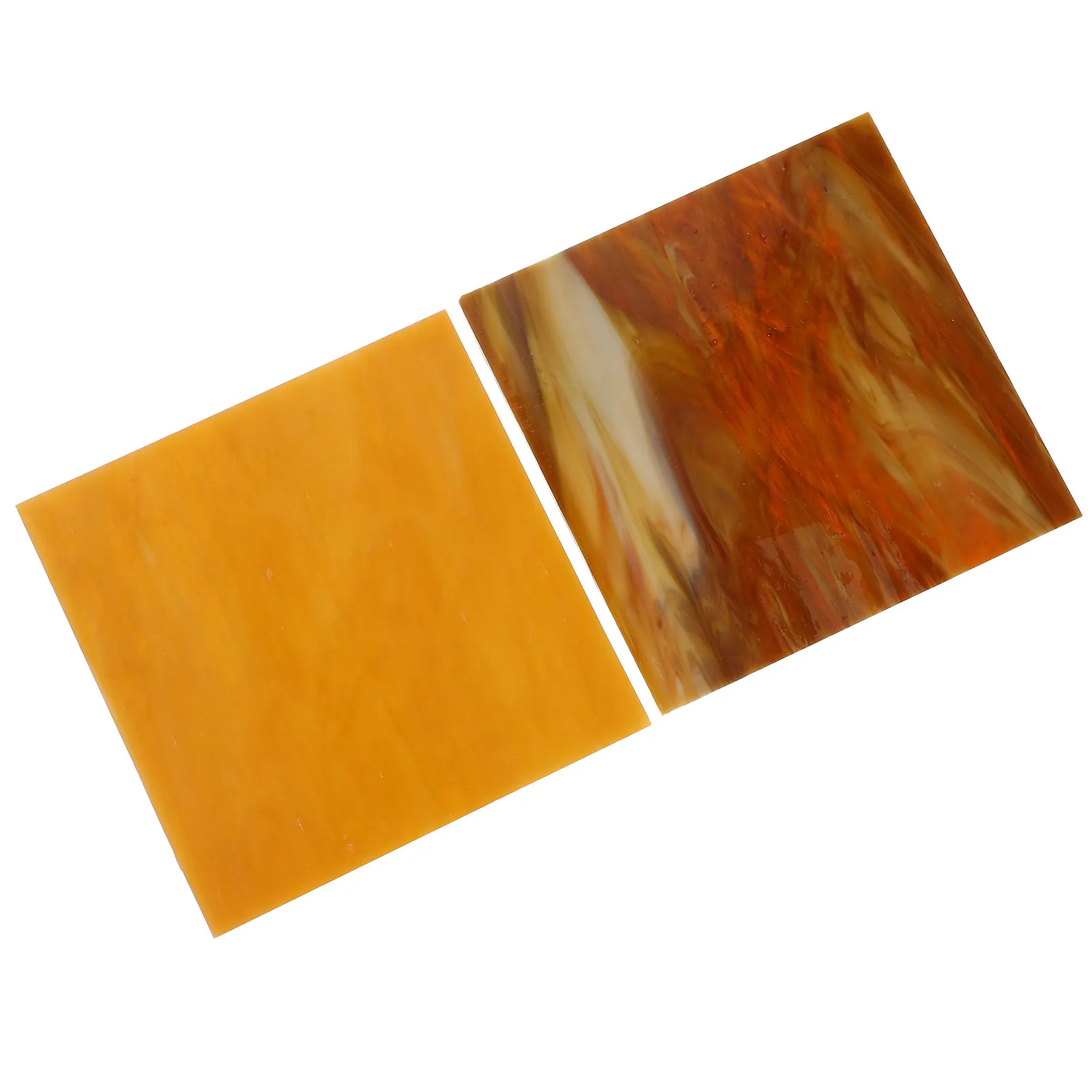 

2Pcs Colored Glass Mosaics Sheets High-Durability Stained Glass Tiles for DIY Home Decoration Garden Path Wall