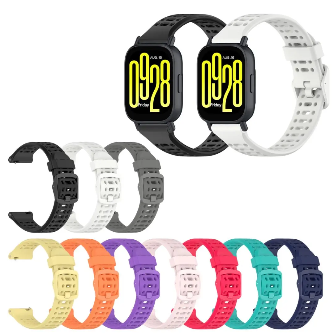 Дышащий силиконовый ремешок для часов 22 мм для Redmi Watch 5 Active/Redmi Watch 5 Lite
