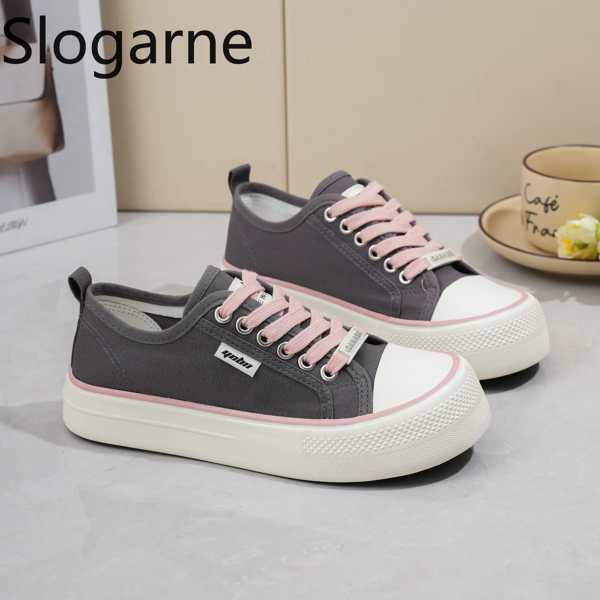 Women High Quality Canvas Shoes Flats Students Durable Thick Sole Casual Shoes Girls Canvas Sneakers Russian Korea Sports Shoes