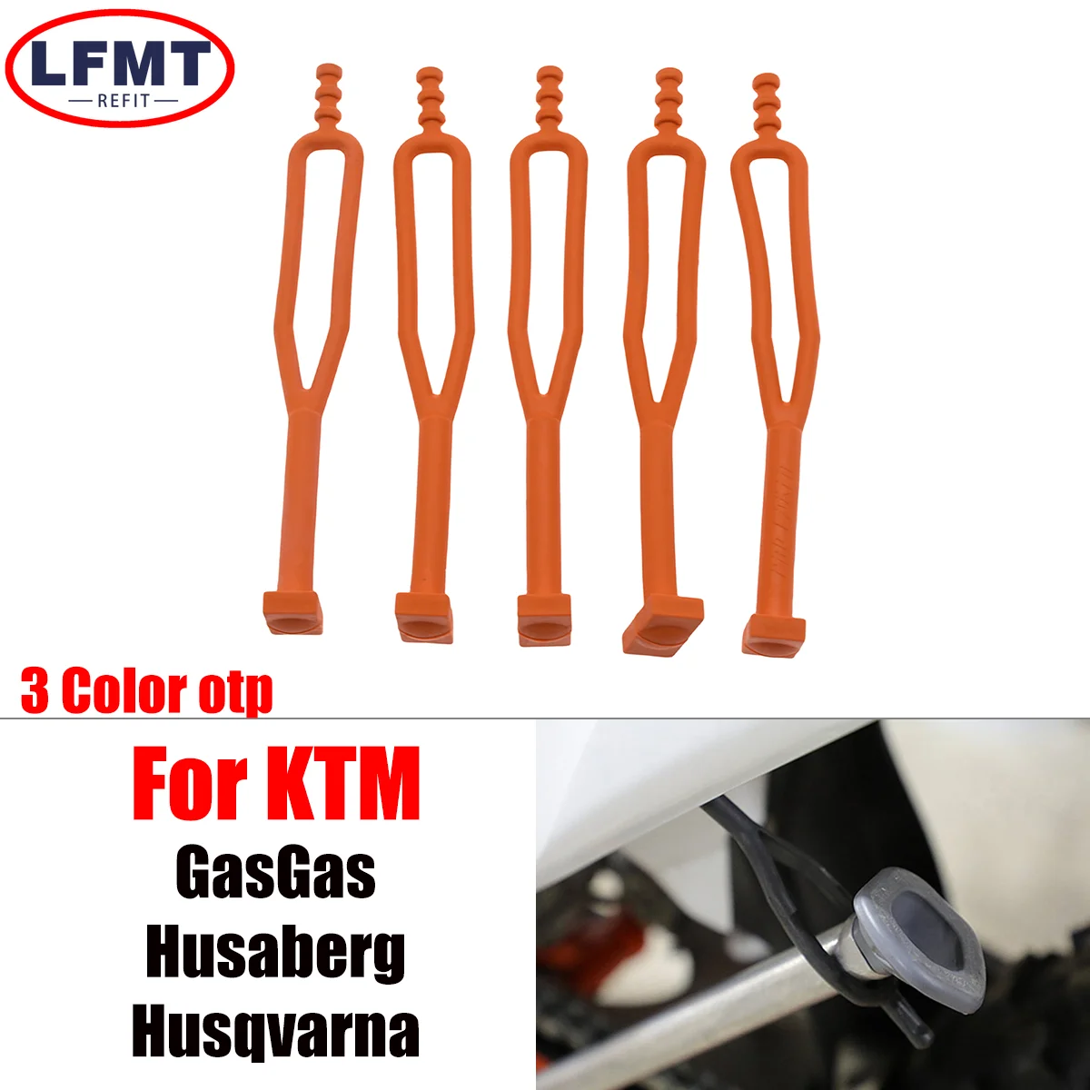 Do motocykli terenowych KTM Husqvarna GasGas Husaberg 125 150 200 250 300 350 400 450 500 501 1998-2023 Gumowa podpórka boczna Pasek