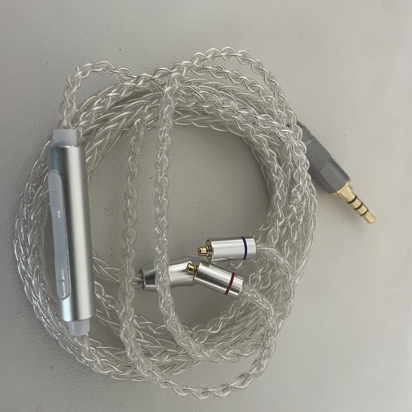 New 3.5mm & Type-C to MMCX Universal Earphone Cable, Built-in 0210 HIFI Chip, High Fidelity Stereo, Earhook Design With Lanyard